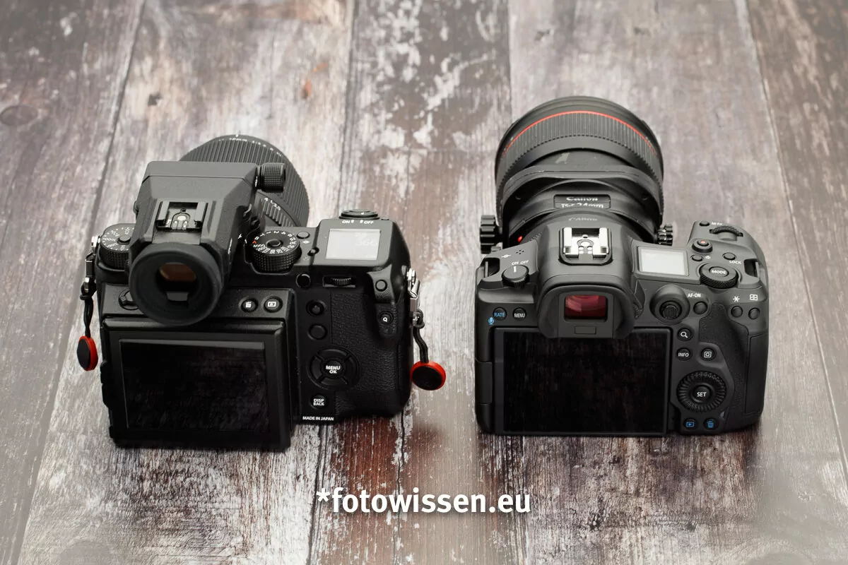 Vergleich Canon EOS R5 versus Fujifilm GFX 50s